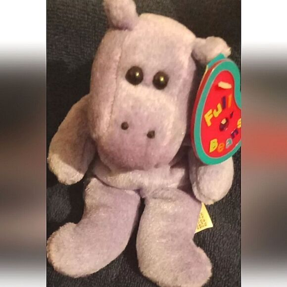 🩷Vintage Avon Hilda The Hippo Full O'Beans Collectible Plushie/Matching mini - Picture 1 of 5